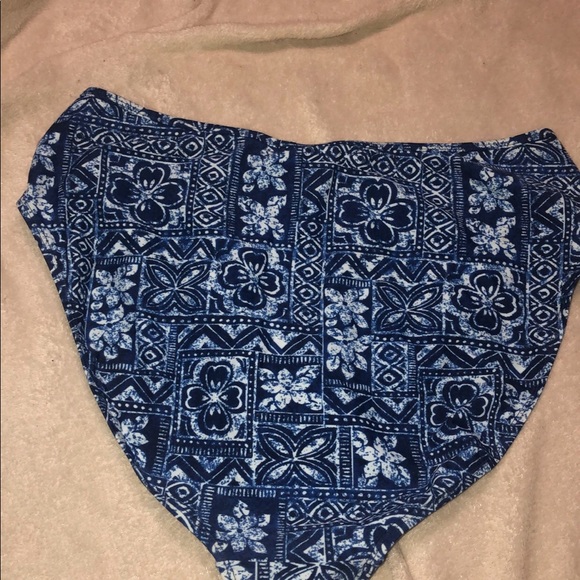 Carolina blues floral high waisted bikini bottoms - Picture 2 of 3